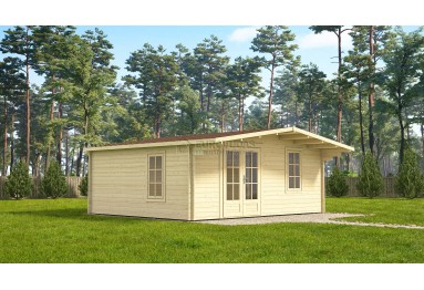 AKCIJA! Sodo namelis Milano 6x5m (30m²), 44mm su kambariuku