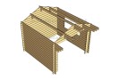 Sodo namelis BRIGHTON 3x3m (9m²), 44mm