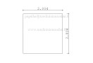 Sodo namelis BRIGHTON 3x3m (9m²), 44mm