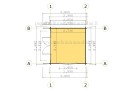Sodo namelis BRIGHTON 3x3m (9m²), 44mm