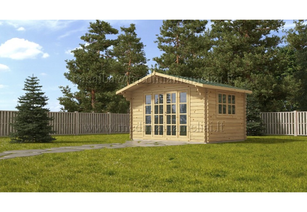 Sodo namelis BRIGHTON 3x3m (9m²), 44mm