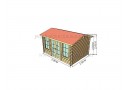 AKCIJA! Sodo namelis CLOCKHOUSE 4x3m (12m²), 44mm