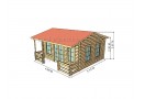 SPECIALI KAINA! Sodo namelis Malta 5x5.12m (25m²), 44mm 