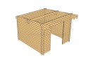 Sodo namelis PAU 3x3m (9m²), 44mm