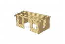 *ČERPĖS DOVANŲ!* Medinis namelis ROME plus 5x3m (15m²), 44mm