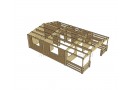 AKCIJA! Medinis vasarnamis Spagna 6x6,5 m + veranda, 44mm