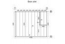 Sodo namelis Milano 5x4m (20m²), 44mm su kambariuku