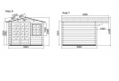 Sodo namelis MONACO 3x3m (9m²), 44mm