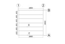 Sodo namelis PAU 3x3m (9m²), 44mm