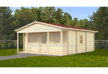 Medinis vasarnamis BALTIC 6x6m (36m²), 68mm