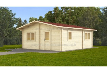 Medinis vasarnamis BRISTOL  6x7m (42m²), 68mm