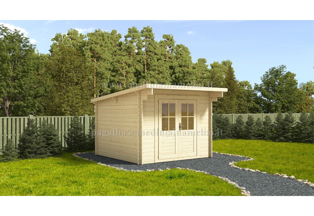 Sodo namelis PAU 3x3m (9m²), 44mm