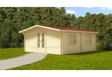 Medinis vasarnamis PALERMO 5x6m (30m2), 44mm
