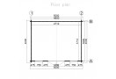 Medinis namelis OXFORD 5x4m (20m²), 44mm