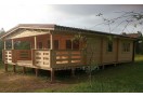 Medinis vasarnamis SPAGNA 6x6,5 m su veranda (53m²), 44mm