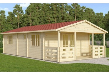 Medinis vasarnamis  TYP 5 x 10m (50m²), 44mm 
