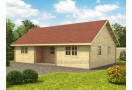 *ČERPĖS DOVANŲ!* Medinis vasarnamis KATRYN 11x6m, 44mm