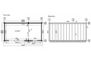 Medinis sodo namelis LONDON 6x3m (18m²) (PRITAIKYTAS APŠILTINIMUI)